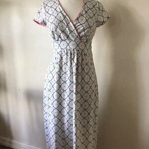 Boden Faux Wrap Cap-Sleeve Sun Dress